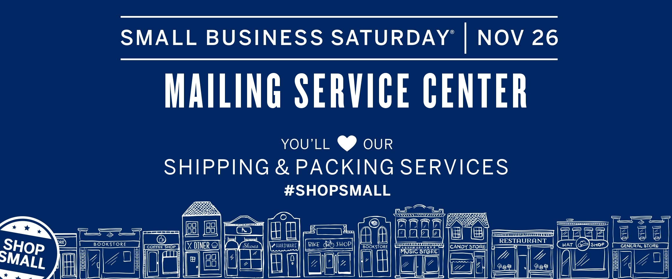 Mailing Service Center Celebrates Small Business Saturday 11/26/16